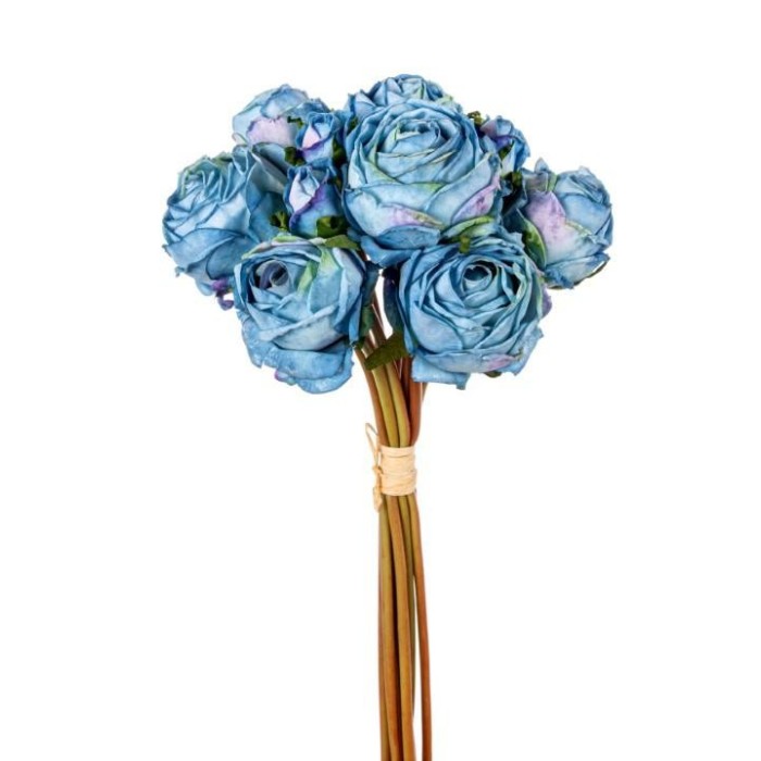 BOUQUET ROSE CM40 BLU'